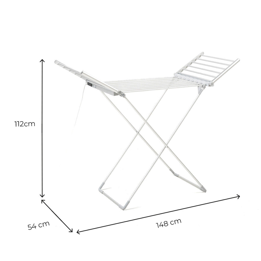Foldable Elektrisch Clothes Trockner mit Wings, Touch Bildschirm, Timer, & Temperature Steuerung