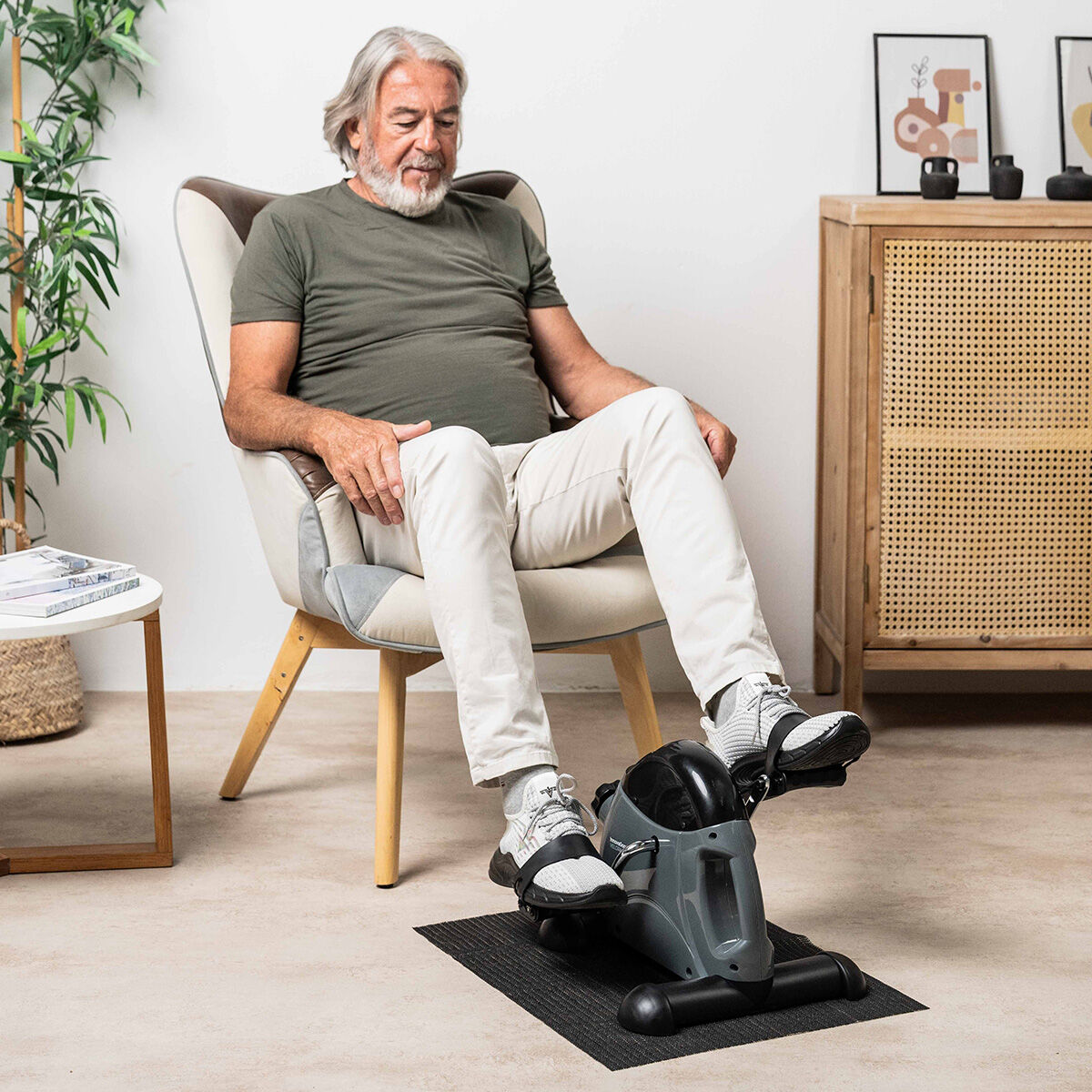 Static Pedaler for Arms and Legs with Mat Velora 2100 InnovaGoods – Produktbild 1
