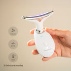 Elektrisches Gesichtsmassagegerät für Gesicht und Nacken mit LED, EMS und Wärme Selora InnovaGoods
