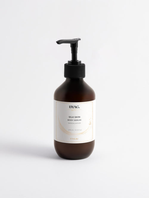 BYAG. Seidiges Körperserum – Spices & Sandalwood – Produktbild 1